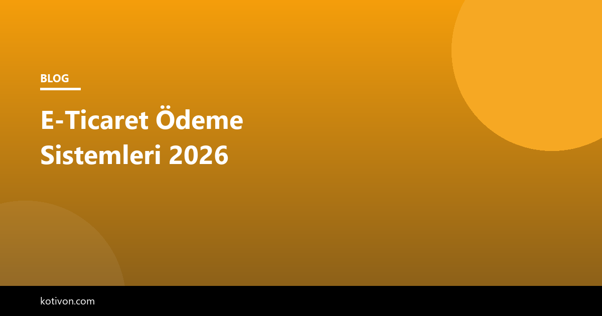 E-Ticaret Ödeme Sistemleri görseli