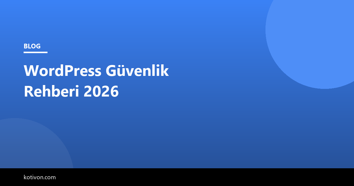 WordPress Güvenlik Rehberi görseli