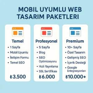 Mobil Uyumlu Web Tasarım Paketleri